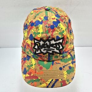 Field Grade Ruthless Eazy-E Wheat Paint Splatter Strapback Dad Hat NWOT 90's
